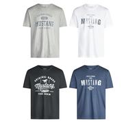 Mustang Basic Print Tee XXL Grau (691909) Grau XXL