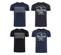 Mustang Basic Print Tee M Schwarz (707590) Schwarz M