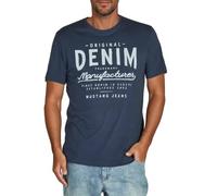 Mustang Basic Print Tee 3XL Blau (856430) Blau 3XL