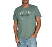 Mustang Basic Print Tee 4XL Balsam Green (1014005-6390) (856359) Grün 4XL