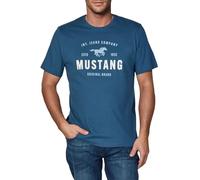 Mustang Basic Print Tee 4XL Dark Denim (1017883-5242) (915184) Blau 4XL