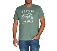 Mustang Basic Print Tee 6XL Balsam Green (1014003-6390) (856255) Grün 6XL