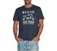 Mustang Basic Print Tee 6XL Dark Sapphire (1014003-4136) (856237) Blau 6XL