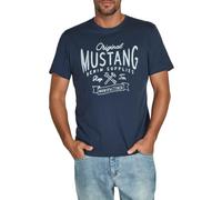 Mustang Basic Print Tee 6XL Mood Indigo (1001139-5228) (856460) Blau 6XL