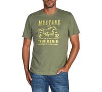 Mustang Basic Print Tee M Dusty Olive (1014003-6357) (856239) Oliv M