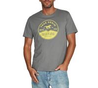 Mustang Basic Print Tee S Castlerock (1014004-4111) (856261) Grau S