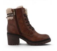 Mustang Women's Cognac Brown Winter Warm-Heeled Schnürstiefel - M0122001 US 39