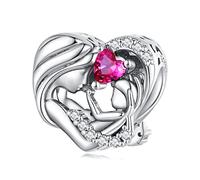 Mutter-Kind-Affinität Bead Charm 925 Sterling Silber Charm passt für Pandora Armband Halskette
