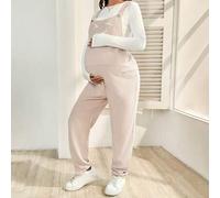 Mutterschafts-Cartoon-bestickte Taschen Lässig Latz-Jumpsuit, Herbst