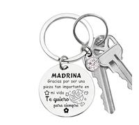 Muttertag Graviert Geschenk Schlüsselanhänger - Spanisches Design Anhänger | Edelstahl Muttertag Dank Tasche Anhänger - Geschenk Für Mama, Papa, Großeltern, Sohn Und Tochter Am Geburtstag, A, se