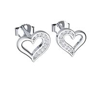 Muttertagsgeschenk Geschenke für Frauen Freundin zum Muttertag beste Mama Geschenk-idee Damen Herzohrstecker Ohrringe Silber 925 personalisiert Etui-Gravur GRATIS FF19SS925ZIFA-15