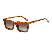 MUTYNE Beliebte Mode Kleine Quadratische Sonnenbrille Damen Herren Retro Outdoor Autofahren Reise Sonnenbrille UV400 (Leopardentee)