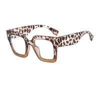 MUTYNE Brillengestelle für Damen und Herren, übergroße Brillengestelle für den Computer, Tea Leo