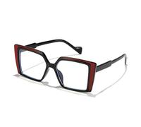 MUTYNE Damen Cat Eye Big Brillengestell Weibliche Brillengestelle,Rot