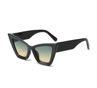 MUTYNE Damen-Cat-Eye-Sonnenbrille, Vintage-Sonnenbrille, Herren-Party-Brillen, UV400-Schutzbrille für den Außenbereich, Schwarz, Grün, Einheitsgröße