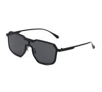 MUTYNE Geometrische Oversize-Sonnenbrille für Damen und Herren, Retro-Stil, quadratisches, unregelmäßiges Metallgestell, dunkle Gläser, modische Brille mit UV-Schutz, C2, Einheitsgröße