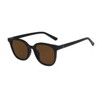 MUTYNE Klassische kleine quadratische Nieten-Sonnenbrille für Damen, Luxus-Sonnenbrille für Herren, zum Autofahren, für Reisen und Angeln, UV400 (Schwarzbraun)