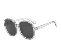 MUTYNE Klassische runde Sonnenbrille mit großem Rahmen für Damen und Herren, klassische Outdoor-Sportarten, Sommer-Reise-Sonnenbrille, UV400 (grau)