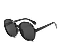 MUTYNE Klassische runde Sonnenbrille mit großem Rahmen für Damen und Herren, klassische Outdoor-Sport-Sonnenbrille für Sommerreisen, UV400 (Schwarzgrau)