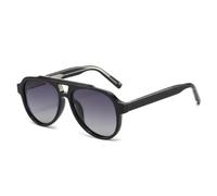 MUTYNE Klassische Sonnenbrille für Damen und Herren, Fahrbrille, Acetat, Metallkern (Grauverlauf)