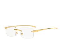 MUTYNE Kleine rechteckige Sonnenbrille für Herren und Damen, klassisch, goldfarben, schwarze Linse, Metall, quadratisch, Vintage-Rahmen, Sport-Dropship-Brille, UV400, A07 Gold klar, Einheitsgröße