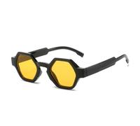 MUTYNE Luxuriöse Polygon-Punk-Sonnenbrille für Damen und Herren, modisch, Vintage, kleiner Rahmen, Steampunk-Sonnenbrille, Retro, einzigartige Farbtöne, C2, Einheitsgröße