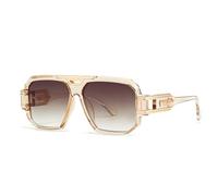 MUTYNE Luxus-Sonnenbrille für Herren, Vintage, übergroße Brillen, männliche Schattierungen, Uv400, Fahrbrille, Tee, Einheitsgröße