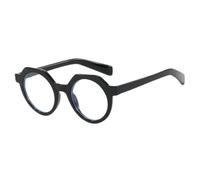 MUTYNE Luxus-Sonnenbrille im Polygon-Stil für Damen, modisch, Retro, rund, für Herren, Outdoor, Reisen, Angeln, UV400 (schwarz, transparent)