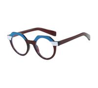 MUTYNE Luxus-Sonnenbrille im Polygon-Stil für Damen, modisch, Retro, rund, für Herren, Outdoor, Reisen, Angeln, UV400 (rot, klar)