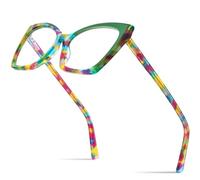 MUTYNE Mehrfarbige Acetat-Brillengestelle für Damen, trendige Katzenaugen-Brillen, Brillen, bunt, Einheitsgröße
