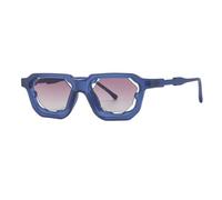 MUTYNE Mehrfarbige Sonnenbrille, modisch, für den Außenbereich, quadratischer Rahmen, Vintage, Freizeit, Komfort-Sonnenbrille (blau)