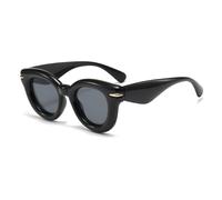 MUTYNE Mode Dicken Rahmen Runde Sonnenbrille Frauen Luxus Vintage Schildpatt Sonnenbrille Männer,c1,Einheitsgröße