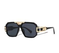 Mode Männer Sonnenbrille Frauen Vintage Luxus Übergroße Brillen Trendy Shades Fahren Retro Sonnenbrille, C1, Einheitsgröße
