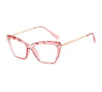 MUTYNE Mode Vintage Brillengestell Damen Übergroße klare quadratische Brille Damen transparente Linse Brillen weiblich, Weinrot, Einheitsgröße