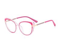 MUTYNE Modische Damen-Cat-Eye-Brille mit UV-Schutz UV400 (Rosa)