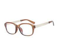 MUTYNE Modische, luxuriöse, quadratische Sonnenbrille für Damen, trendig, Vintage, klassisch, für Herren, UV400 (kaffeebraun)