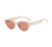 MUTYNE Modische Luxus-Sonnenbrille mit Katzenaugen-Nieten für Damen, Retro, kleiner Rahmen, für Herren, fürs Autofahren im Freien, Reise-Sonnenbrille, UV400 (Pink Tea)