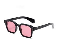 MUTYNE Modische quadratische Sonnenbrille für Damen, luxuriöse Gradienten-Sonnenbrille für Herren, UV400, Vintage-Nieten (C2)