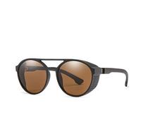 MUTYNE Modische Steampunk-Sonnenbrille für Damen und Herren, Retro-Brille, runde Klappbrille, Steampunk-Vintage-Brille, C6, Einheitsgröße