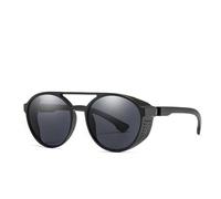 MUTYNE Modische Steampunk-Sonnenbrille für Damen und Herren, Retro-Brille, runde Klappbrille, Steampunk-Vintage-Brille, C3, Einheitsgröße