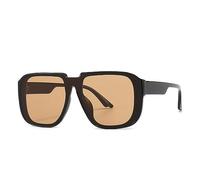 MUTYNE Quadratische Retro-Sonnenbrille für Damen und Herren, modische Vintage-Luxus-Sonnenbrille, UV400-Brille, Schwarzer Tee, Einheitsgröße