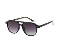 MUTYNE Quadratische Sonnenbrille für Herren, Braun, Grün, Retro-Sonnenbrille für Damen, UV400, Acetat-Zubehör, Damen, Schwarz mit Grau, Einheitsgröße