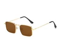 MUTYNE Quadratische Sonnenbrille Herren Legierung Modische Damen Sonnenbrille Hip Hop Reise (Tee)