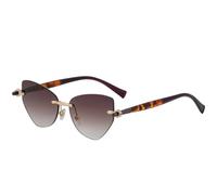MUTYNE Randlose Cat-Eye-Sonnenbrille für Damen, Luxus-Sonnenbrille für Herren, Sommer, Reisen, Autofahren, UV400 (Leoparden-Teegrau)