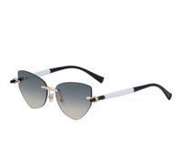 MUTYNE Randlose Cat-Eye-Sonnenbrille für Damen, Luxus-Sonnenbrille für Herren, Sommer, Reisen, Autofahren, UV400 (Schwarz, Grüner Tee)