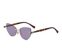 MUTYNE Randlose Cat-Eye-Sonnenbrille für Damen, Luxus-Sonnenbrille für Herren, Sommer, Reisen, Autofahren, UV400 (Leoparden-Lila)