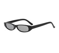 MUTYNE Retro Cat Eye Sonnenbrille Herrenmode Kleine Schmale Sonnenbrille Damen Outdoor Luxus Shades UV400 (C12 Schwarz Silber)
