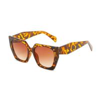 MUTYNE Retro Polygon Cat Eye Bunte Sonnenbrille Damen Mode Luxus Farbverlauf Shades UV400 Herren Sonnenbrille UV400, Auburn, Einheitsgröße