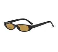 MUTYNE Retro-Sonnenbrille im Katzenaugen-Design für Herren, modisch, klein, schmal, für Damen, für den Außenbereich, Luxus-Sonnenbrille, UV400 (C4 Schwarztee)