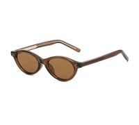 MUTYNE Retro-Sonnenbrille, klein, Damen, Fahrbrille, lässige Sonnenbrille, Cat-Eye-Stil (Brauner Tee)